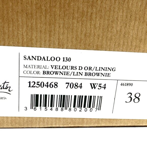 Christian Louboutin SANDALOO Velvet Platform Mary Jane Heels Sandals Shoes - Picture 16 of 16